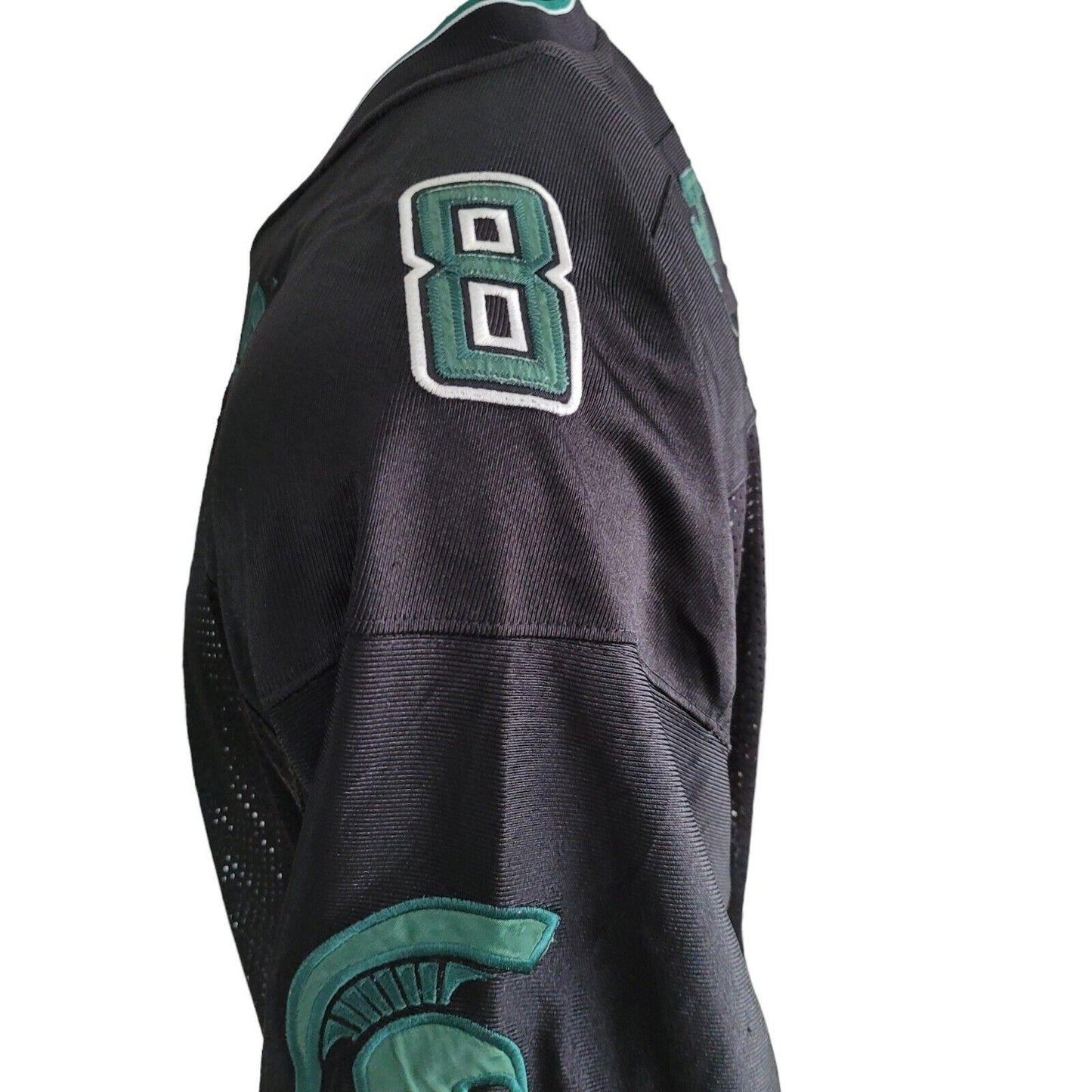 Michigan State Spartans Tate #8 Authentic Adult Jersey - Green and White-USASTARFASHION