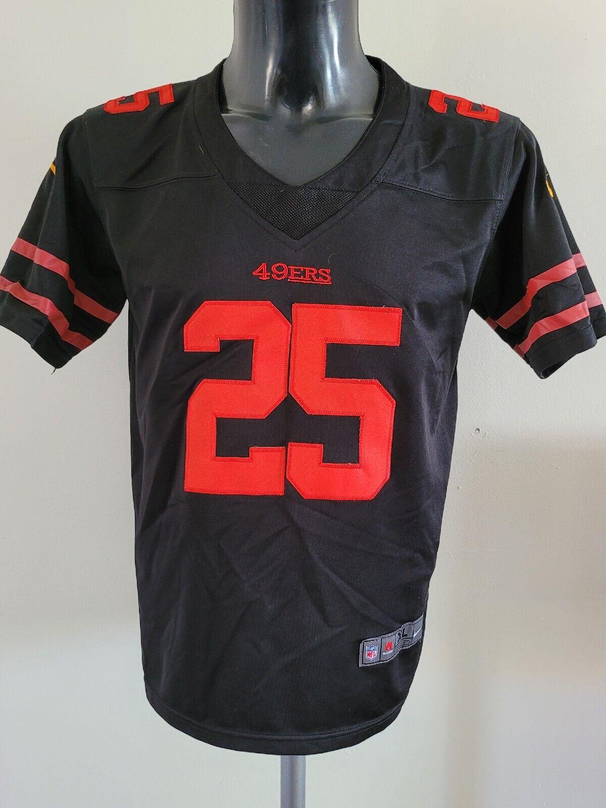 NFL Nike San Francisco 49ers #25 Richard Sherman Youth XL Black Football Jersey-USASTARFASHION