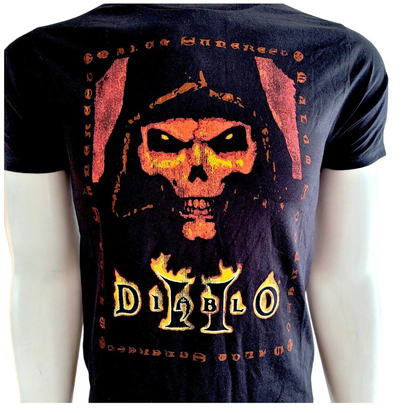 Diablo II: Resurrected Key To Darkness Black T-Shirt – Unisex – Regular Fit –...-USASTARFASHION