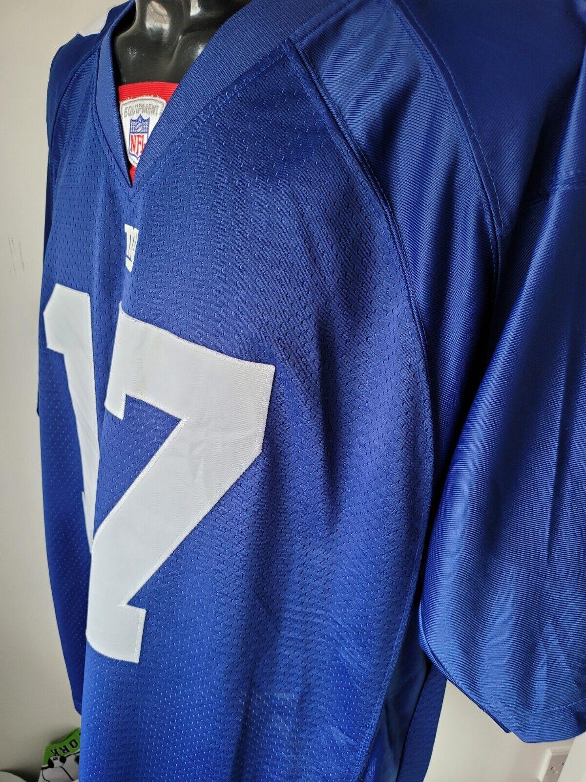 New York Giants Reebok NFL Jersey #17 Burress Classic Throwback in Rare Size L-USASTARFASHION