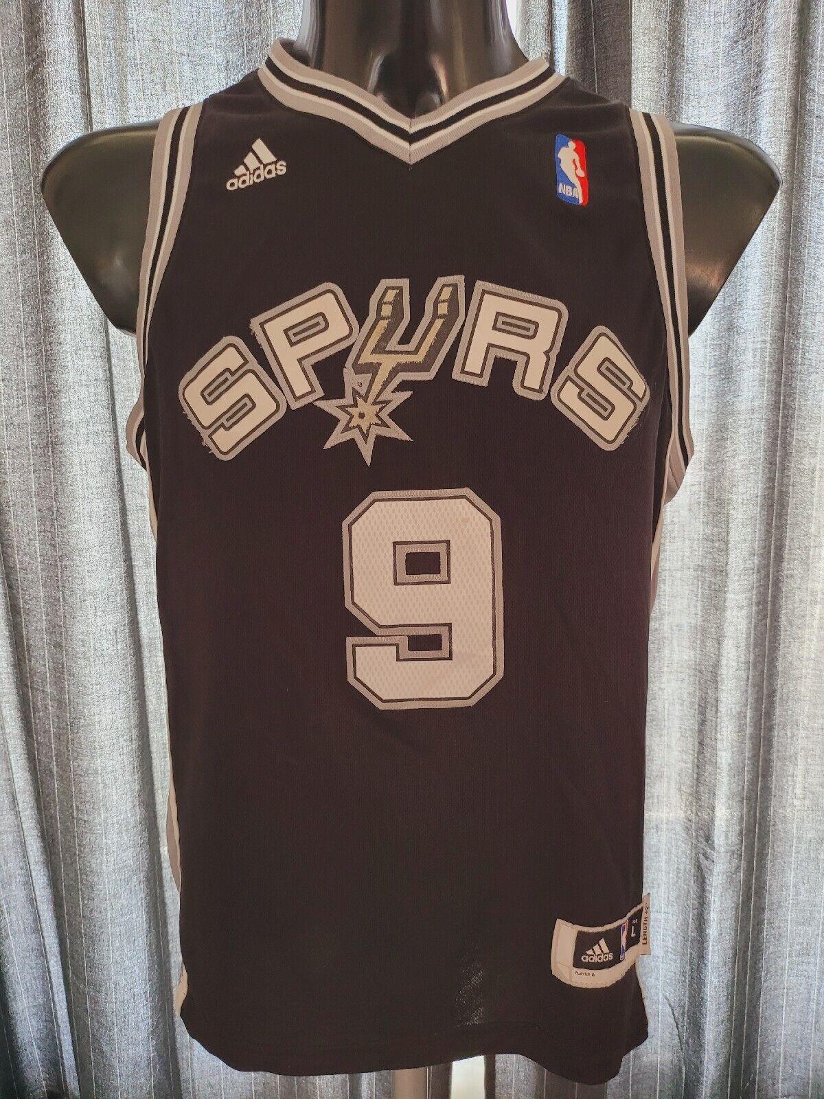 Adidas Tony Parker #9 San Antonio Spurs Youth Large NBA Basketball Jersey-USASTARFASHION