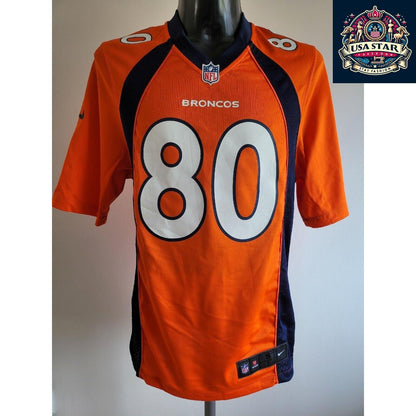 Authentic Nike Thomas #80 Denver Broncos Elite Limited NFL Jersey - Size S, Grade A Condition - USASTARFASHION