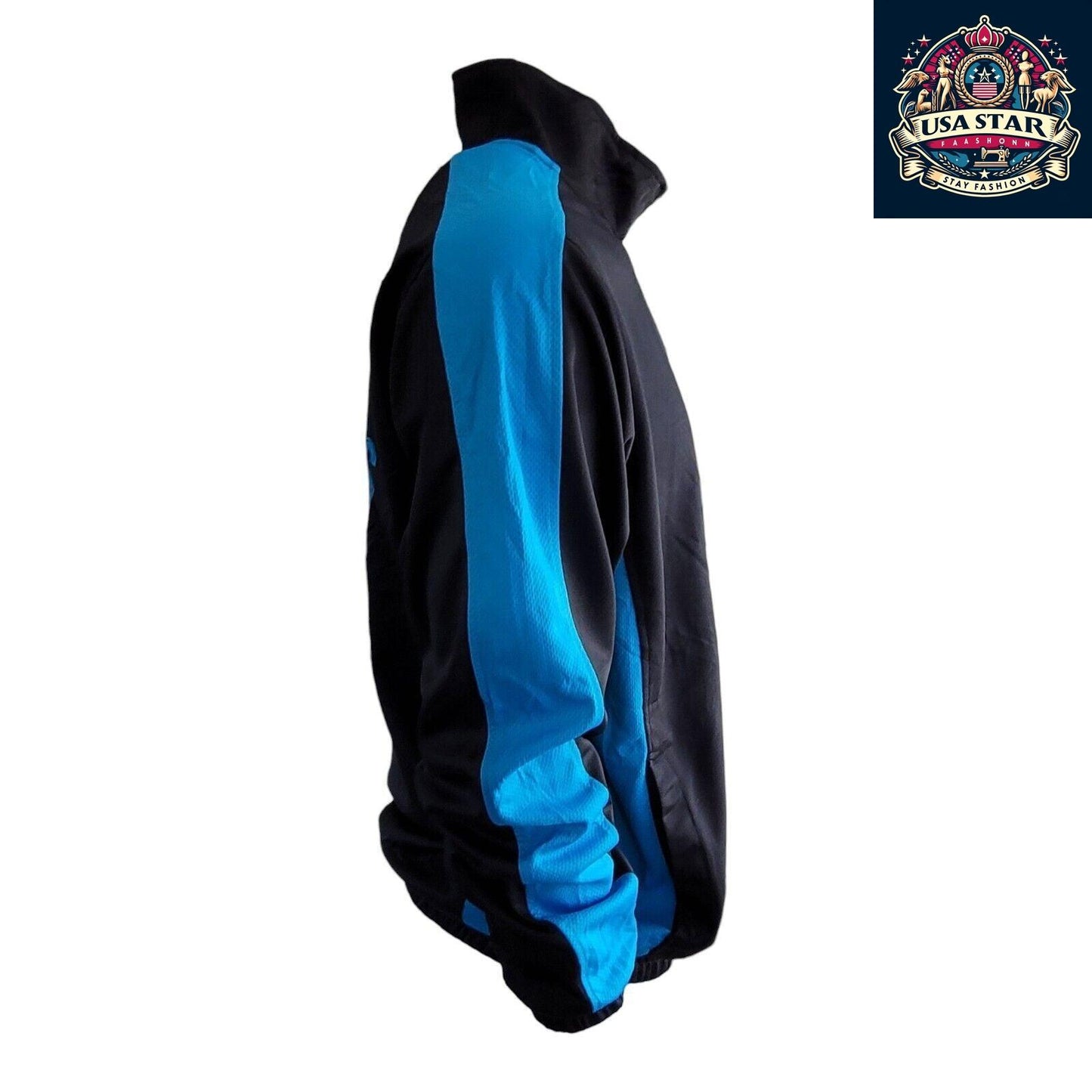 GIII Carolina Panthers Track Jacket Size L - Stylish, Comfortable, Iconic Team Colors - USASTARFASHION