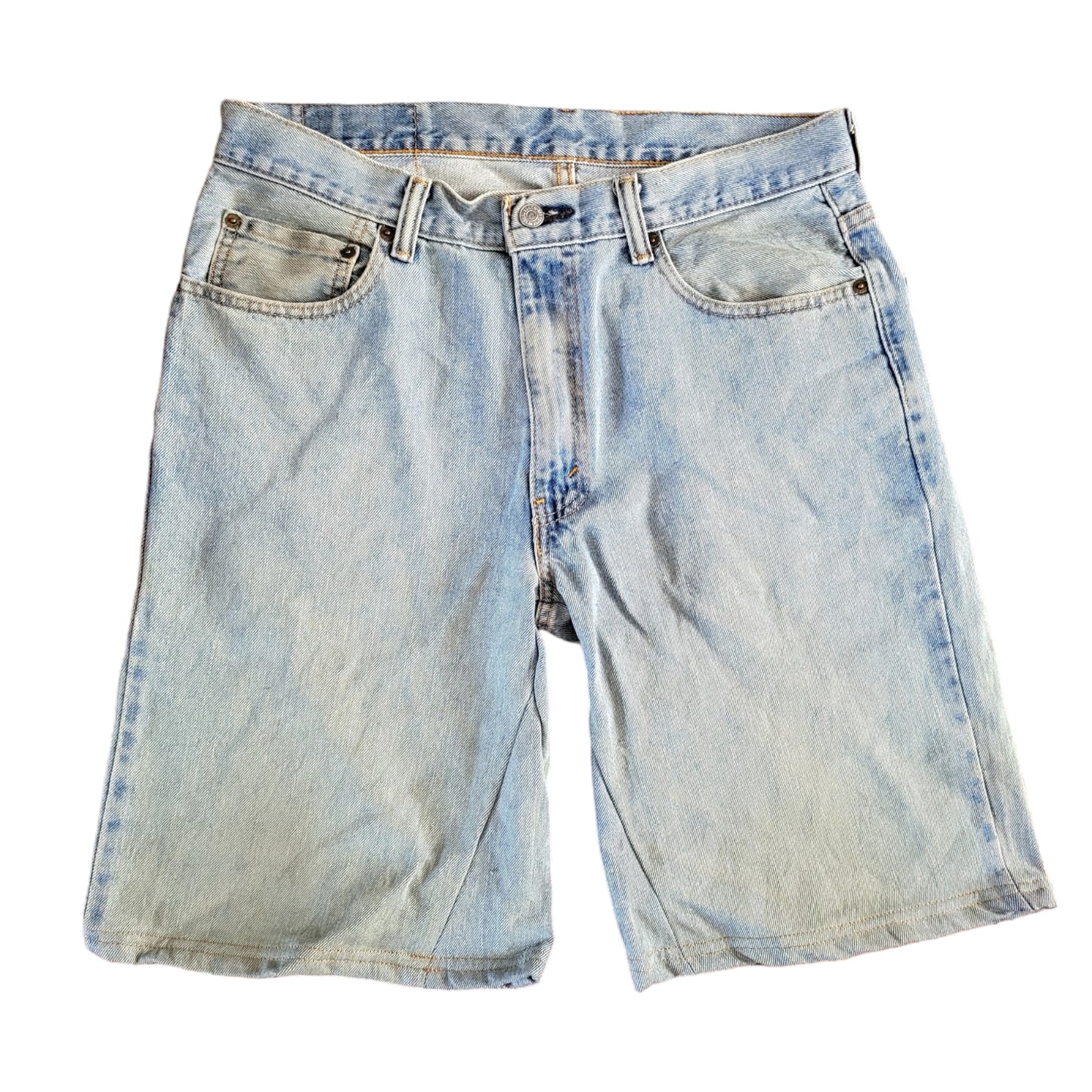 Levi's 550 Relaxed Fit Denim Shorts W34 Light Blue-USASTARFASHION