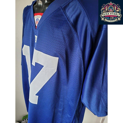 New York Giants Jersey #17 Plaxico Burress Classic Throwback in Rare Size L - Reebok Authentic - USASTARFASHION