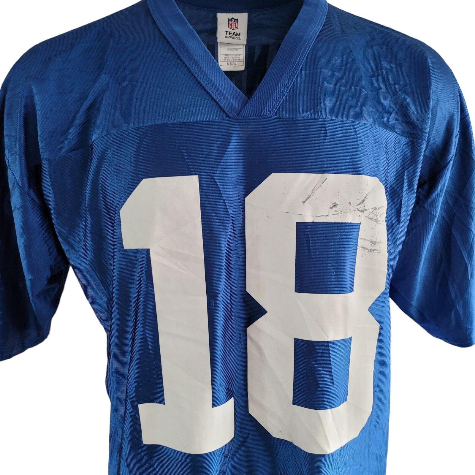 Peyton Manning #18 Indianapolis Colts XL Authentic NFL Jersey-USASTARFASHION