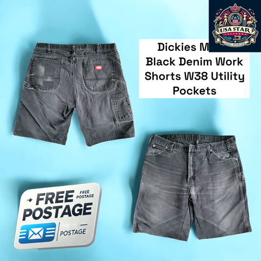 Dickies Black Jorts W38 With Utility Pockets - Durable, Stylish, And Perfect For Summer Adventures - USASTARFASHION