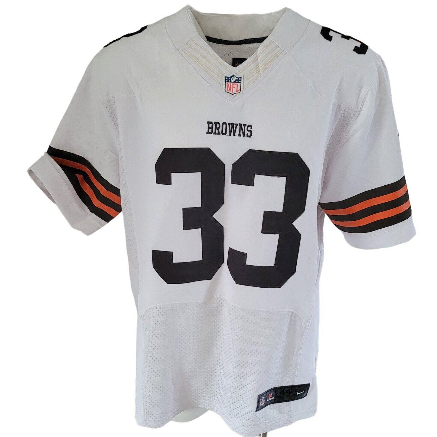 NIKE Cleveland Browns NFL #33 Richardson White Jersey Men's Size L-USASTARFASHION