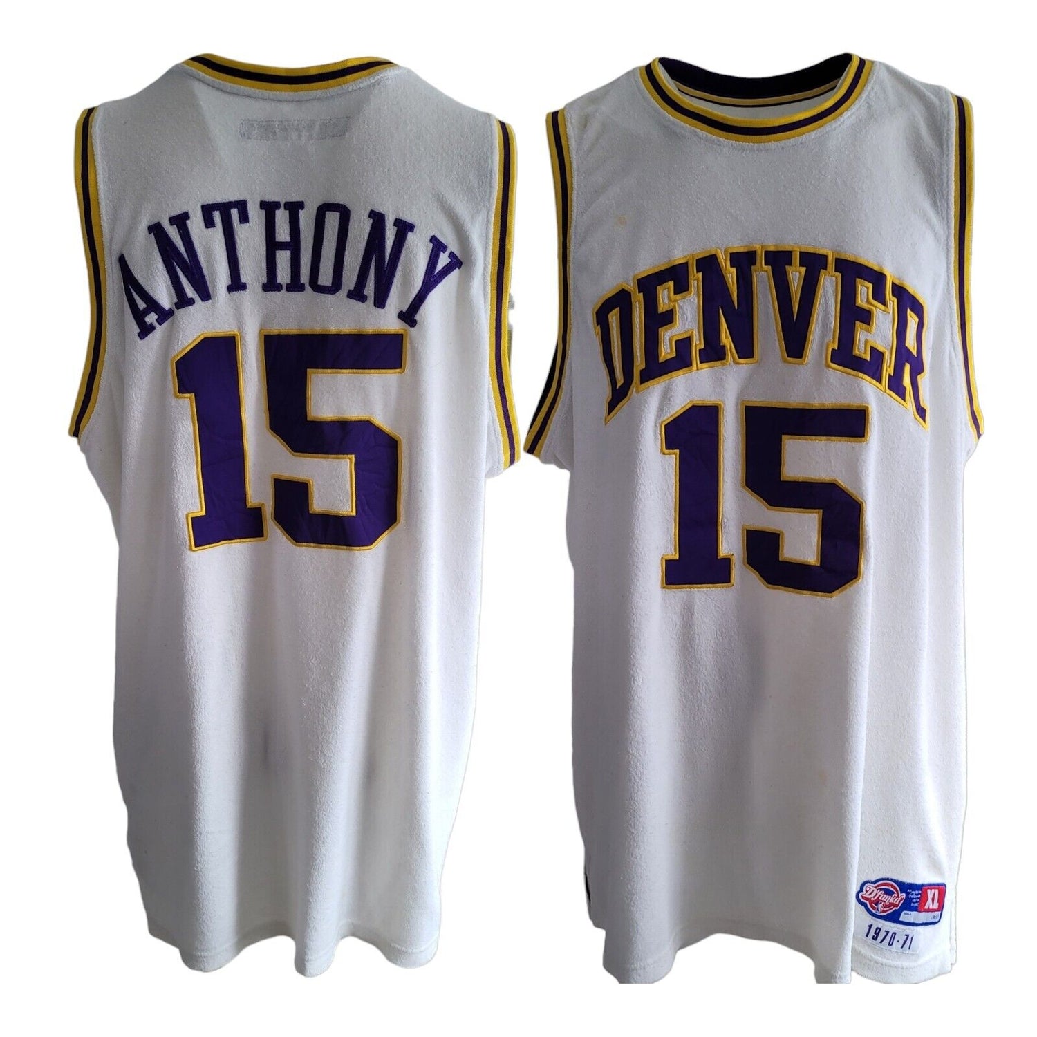 Denver Nuggets 1970-71 Antony D'Funkd Reebok XL Hardwood Classic Jersey (Grade A)