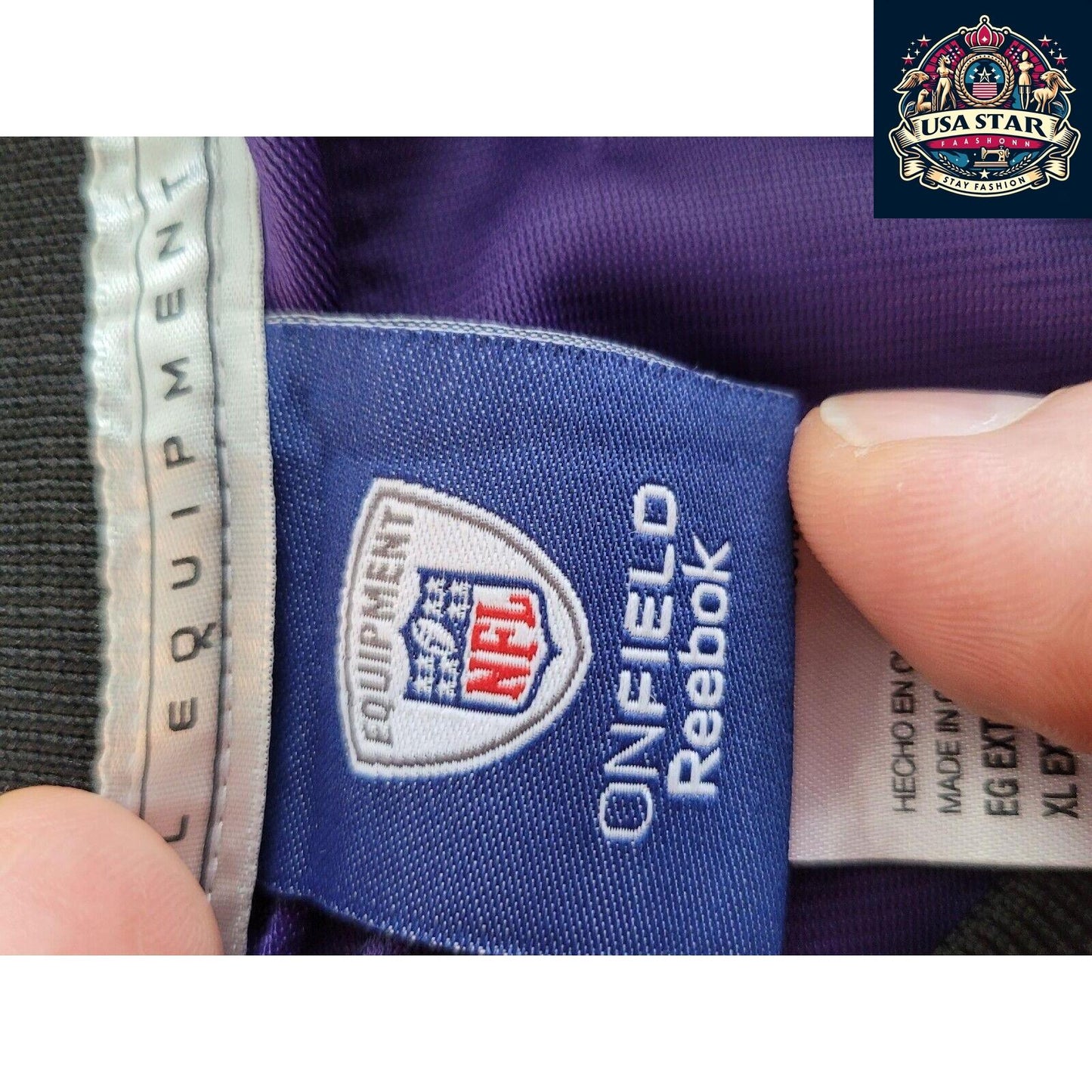 Baltimore Ravens Jersey Youth XL Flacco 5 Reebok Purple Durable Comfort High-Quality Fabric - USASTARFASHION