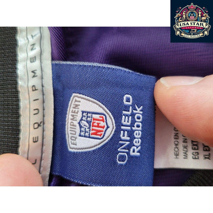 Baltimore Ravens Jersey Youth XL Flacco 5 Reebok Purple Durable Comfort High-Quality Fabric - USASTARFASHION