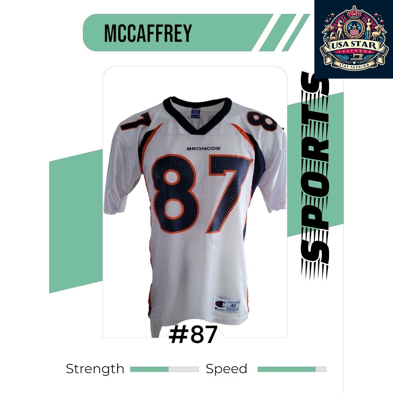 Vintage Champion Denver Broncos Jersey 87 McCaffrey Men’s S/M Sz 40 With Authentic Logo - USASTARFASHION