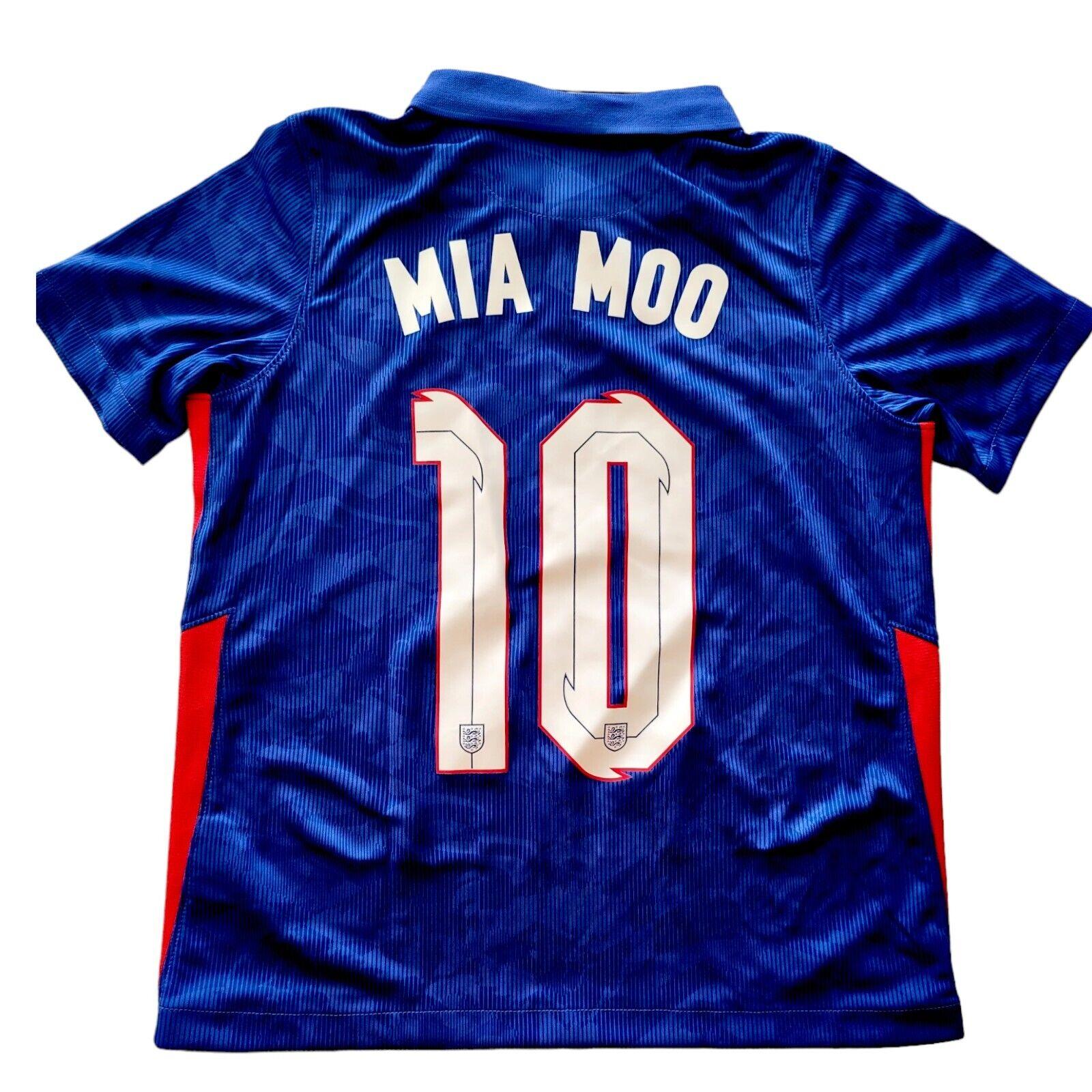 Nike England 2020/21 Away Jersey Kids 7-8 Age - Custom "Mia Moo" #10-USASTARFASHION