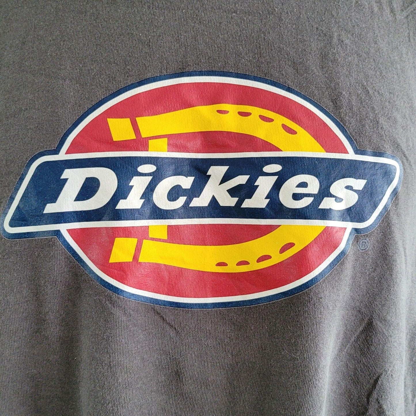 Dickies Gray Cotton Long Sleeve T-Shirt | Size 2XL-USASTARFASHION