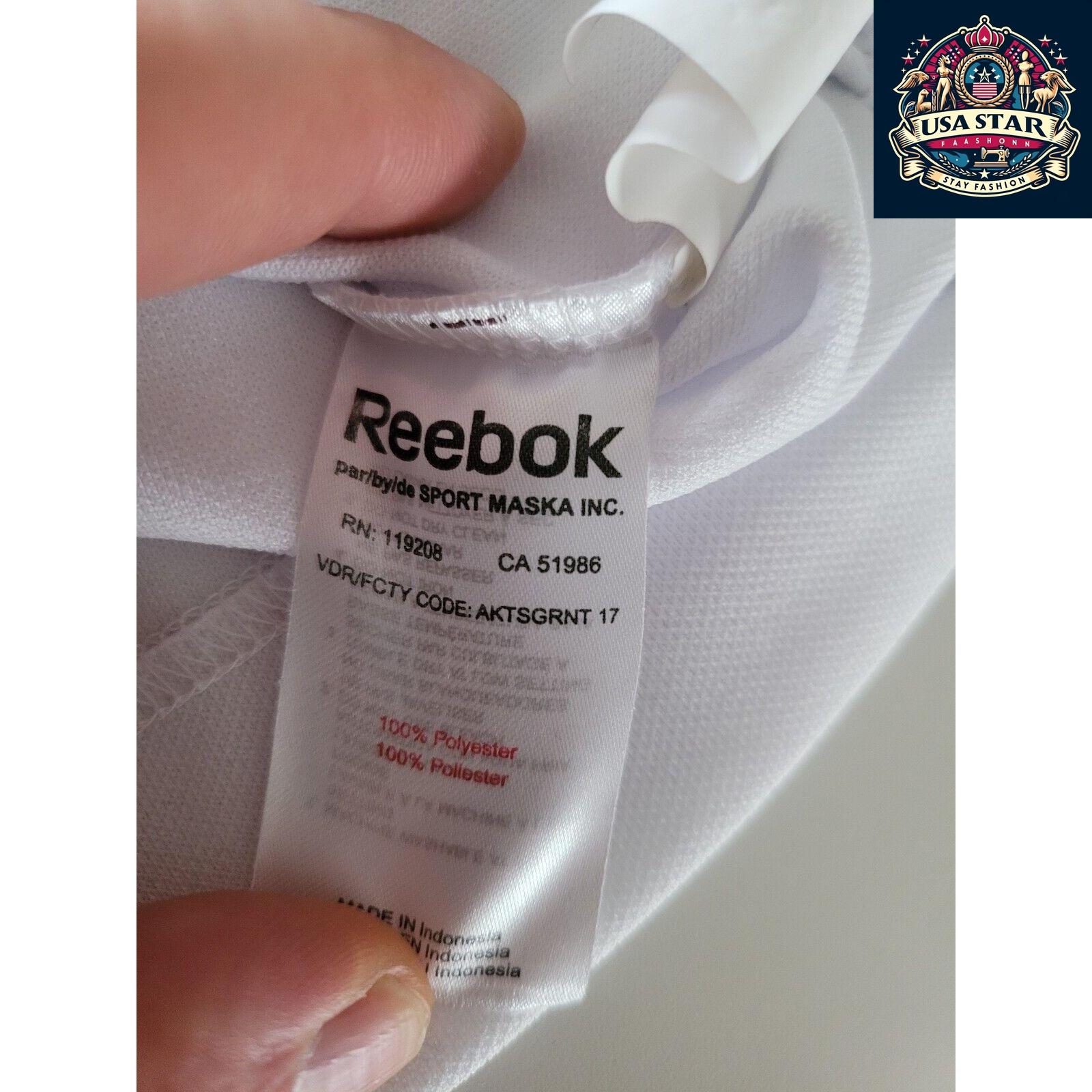 Reebok Youth Hockey Jersey L/XL - Vintage White, No Flaws, Comfortable Fit for Young Players - USASTARFASHION