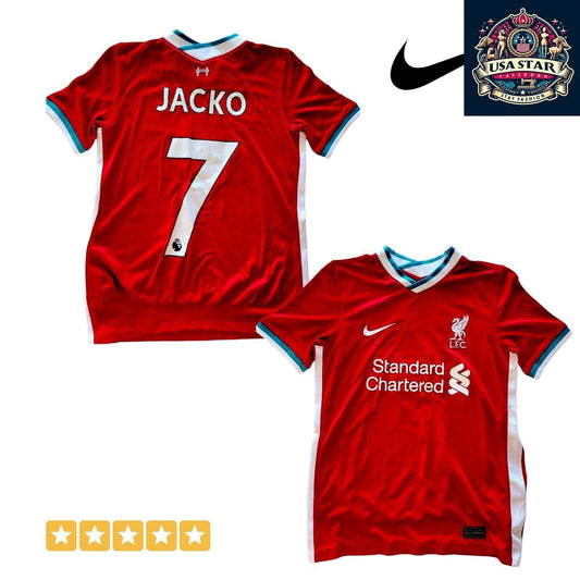 Nike Liverpool FC Youth Jersey 2020/21 - Dri-FIT - Personalized JACKO #7 - Size M - USASTARFASHION