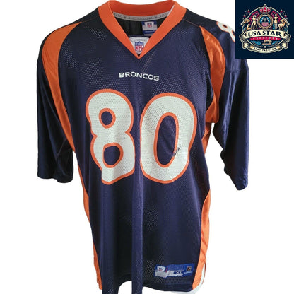 Reebok Broncos Jersey #80 Smith XL - Authentic, Lightweight, Breathable NFL Design for Fans - USASTARFASHION