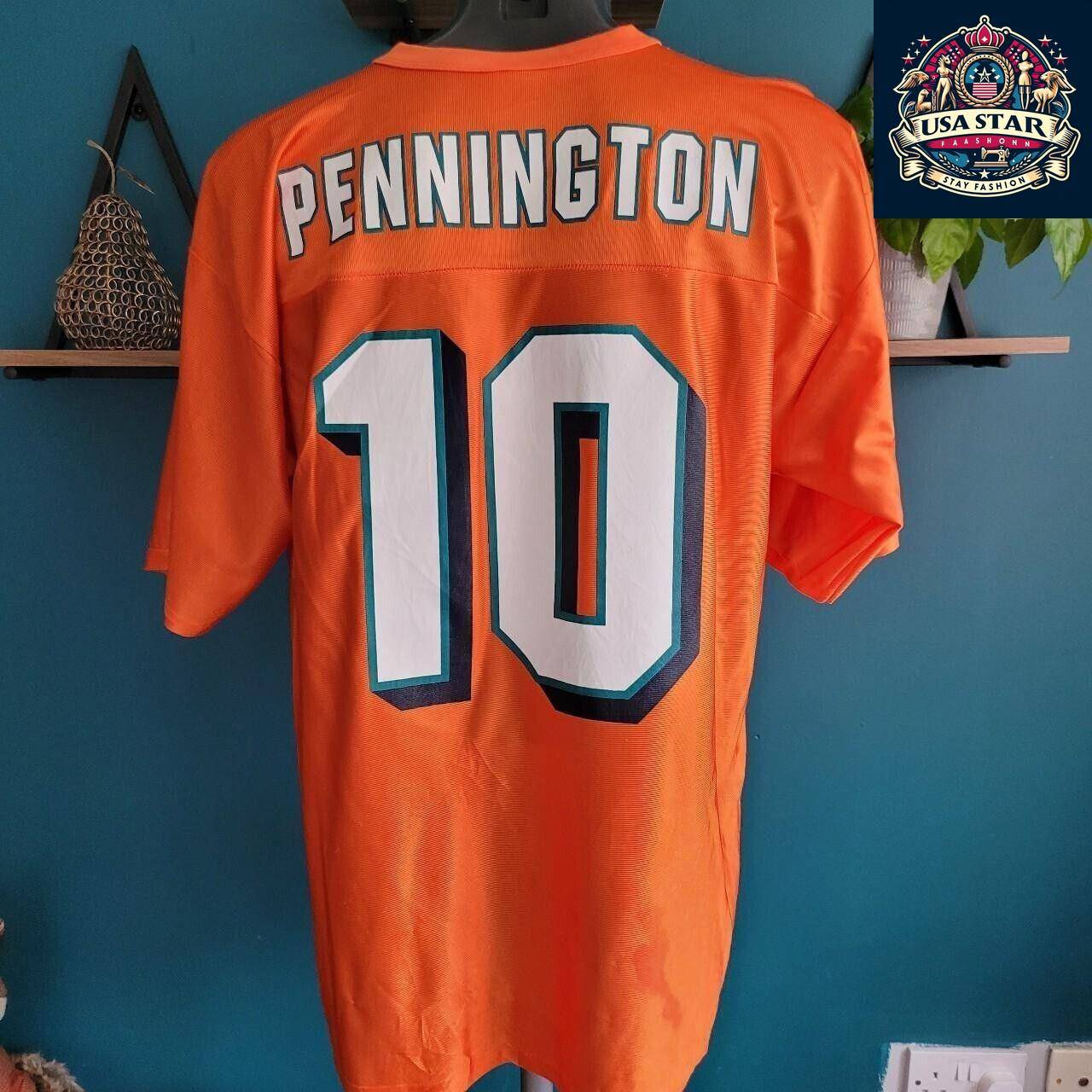 NFL Jersey #10 Pennington Men's L - High-Quality Breathable Fabric with Bold NFL Branding - USASTARFASHION