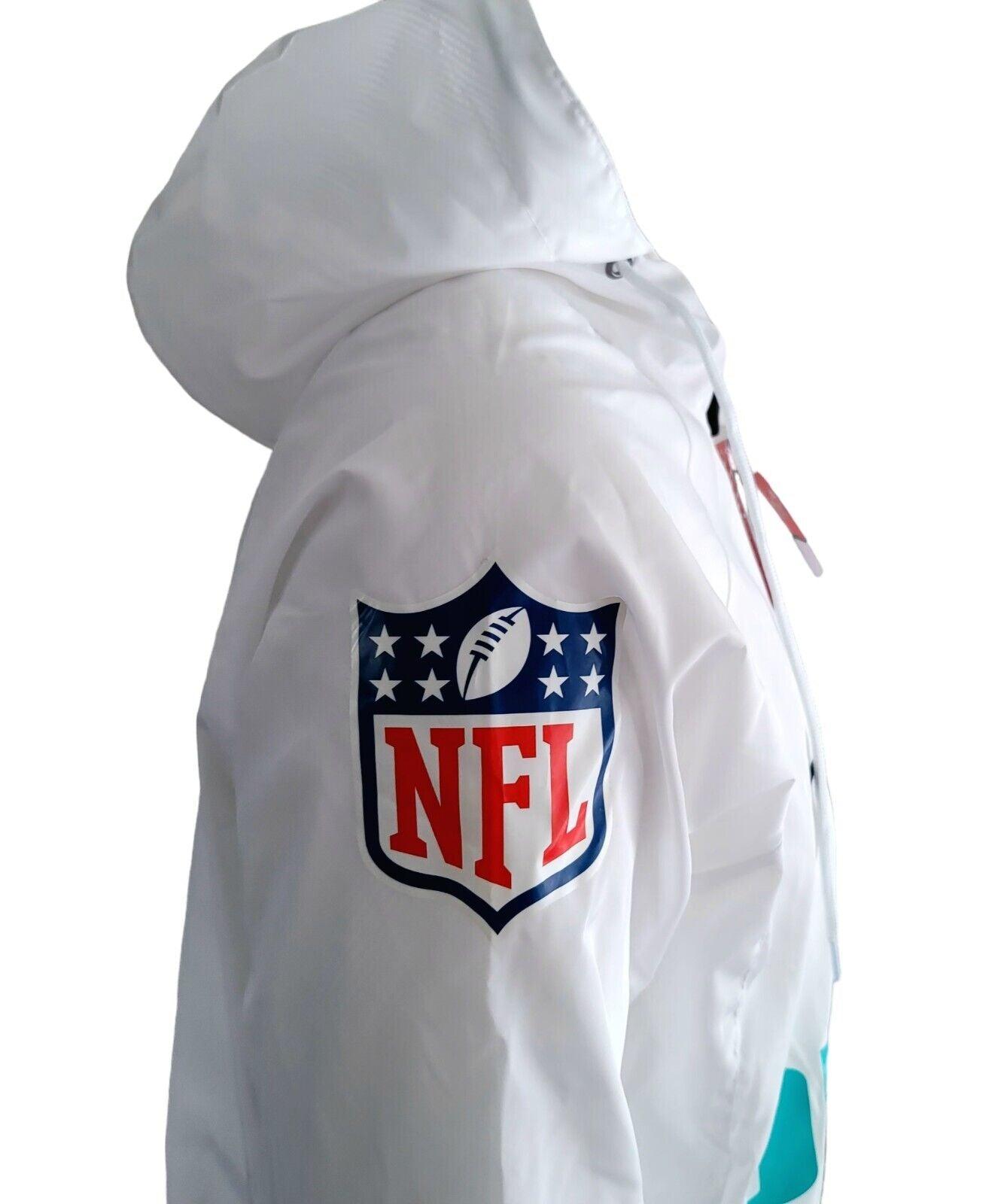 NFL Nike Mighty Ducks White Windbreaker/Rain Jacket | Size S-USASTARFASHION