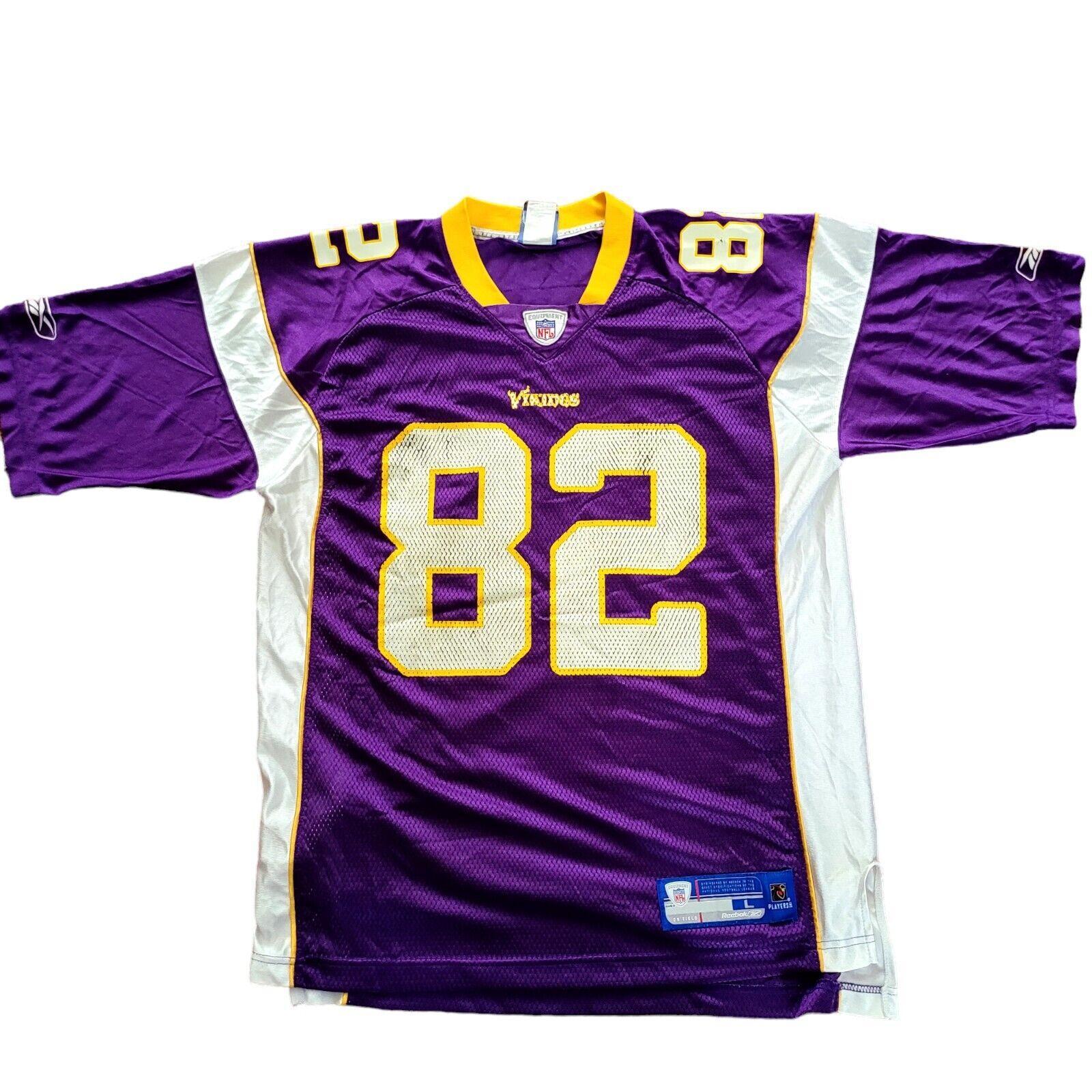 Troy Williamson #82 Minnesota Vikings Reebok Purple Jersey - Size Large-USASTARFASHION