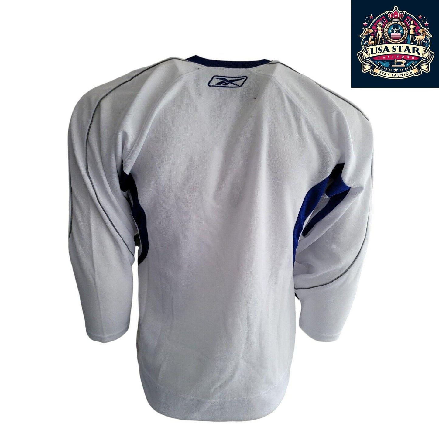 Reebok Youth Hockey Jersey L/XL - Vintage White, No Flaws, Comfortable Fit for Young Players - USASTARFASHION