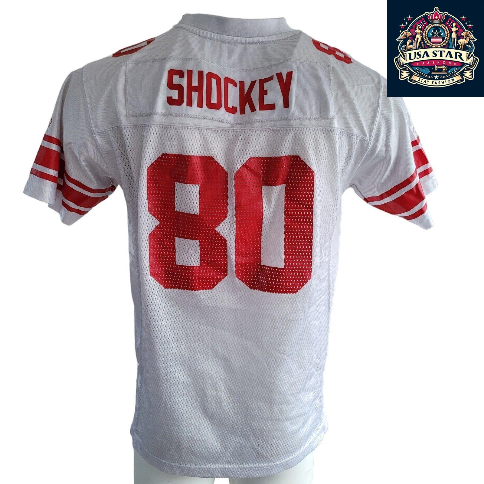 Reebok Youth XL NFL New York Giants Jeremy Shockey #80 Jersey - Authentic Football Apparel - USASTARFASHION