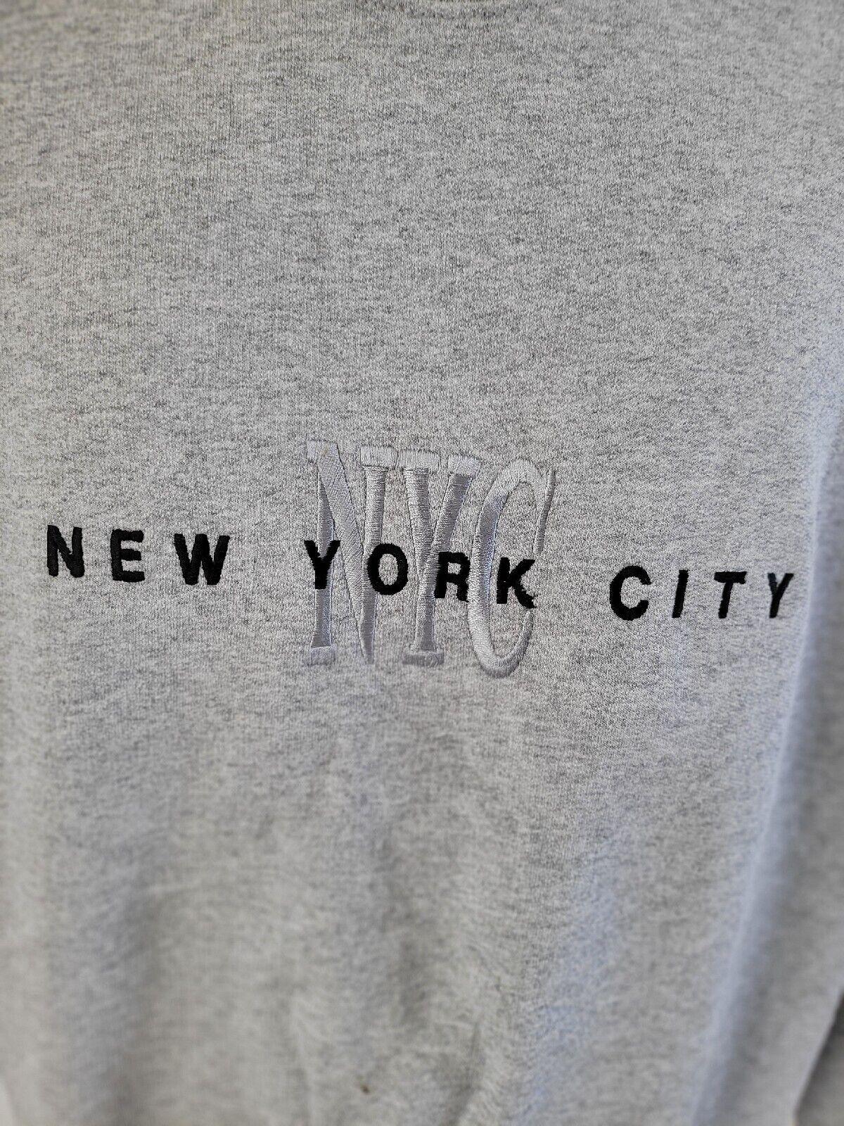 New York Jerzees Sweatshirt Size XL Vintage Retro Style Classic Emblem Sweat Shirt-USASTARFASHION