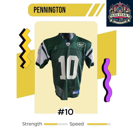 New York Jets Pennington #10 Youth L NFL On Field Jersey - Comfortable, Durable, Authentic Team Gear - USASTARFASHION