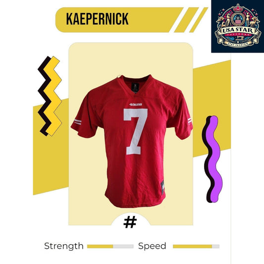 49ers Jersey Youth XL Red #7 Kaepernick - Durable, Comfortable, Official NFL Merchandise - USASTARFASHION