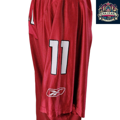 NFL Arizona Cardinals Larry Fitzgerald Jersey #11 by Reebok, Authentic Medium Size, Durable & Comfortable - USASTARFASHION