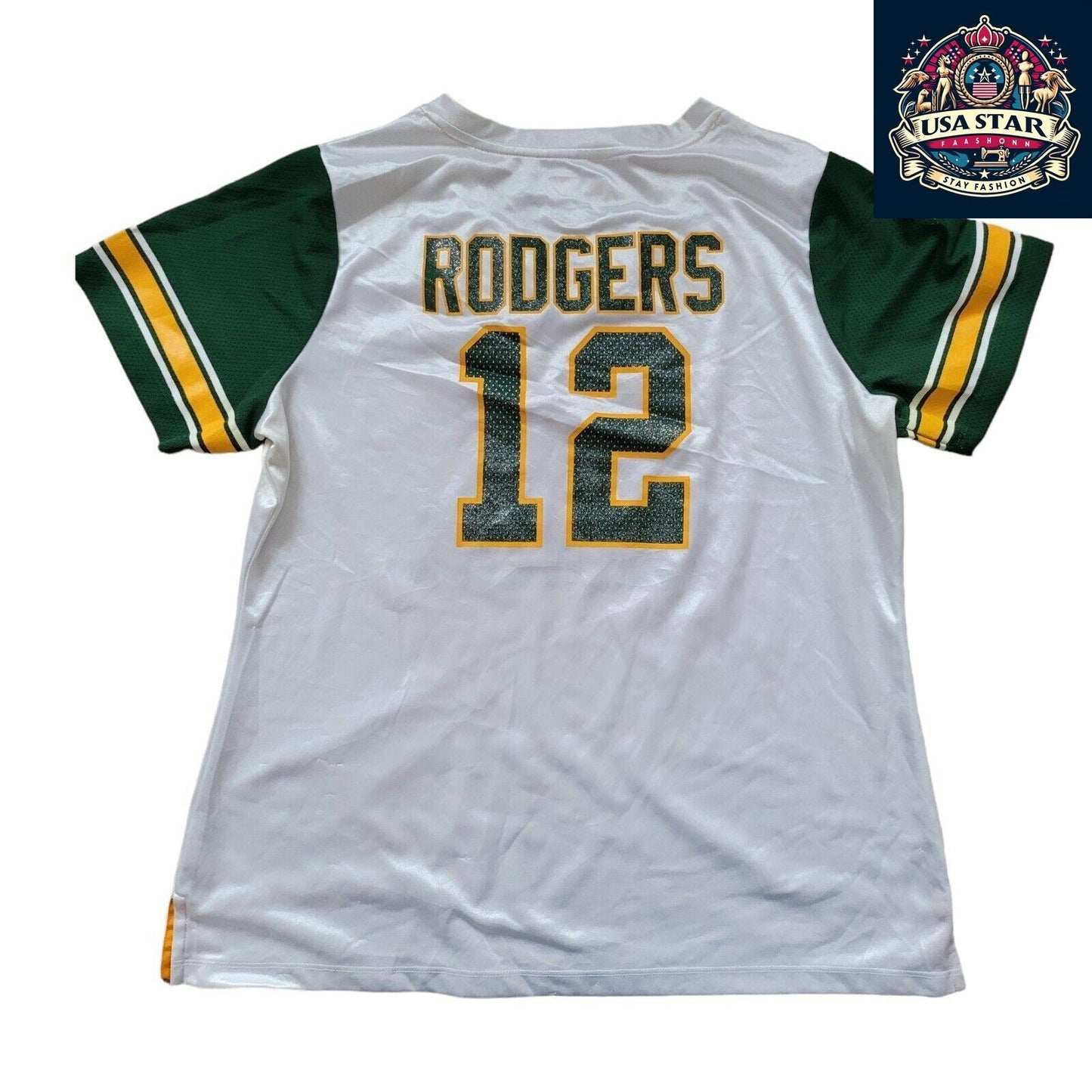 Reversible Women's Green Bay Packers Jersey XXL - Two Styles for Game Day Versatility - USASTARFASHION