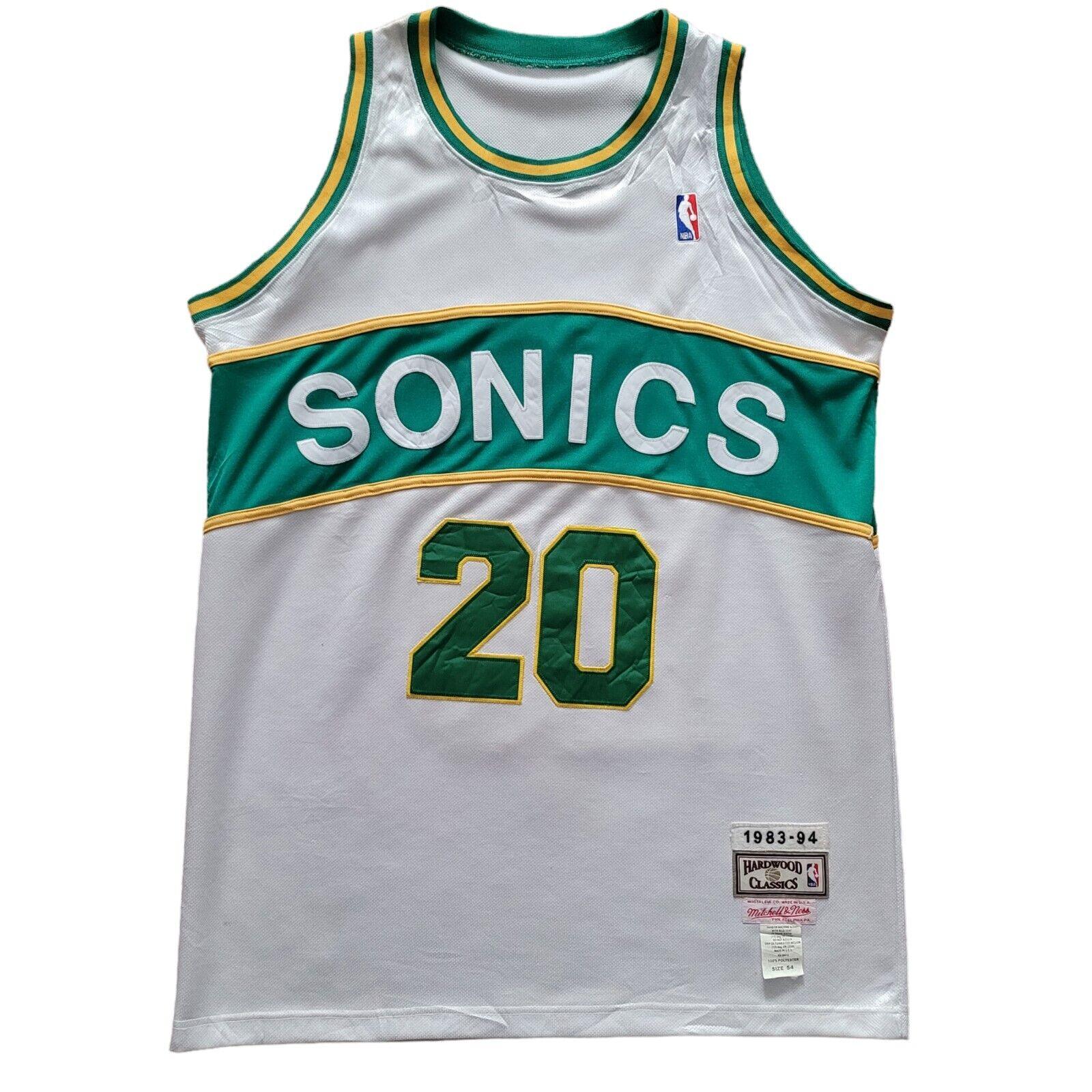 Mitchell & Ness Gary Payton #20 Seattle SuperSonics NBA Jersey 1983-94 Size 54 USA-USASTARFASHION