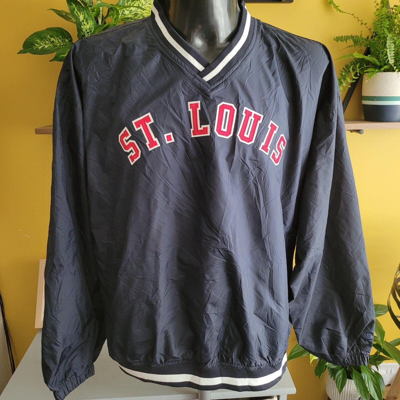 Champion St. Louis Cardinals Windbreaker Jacket Men's Size L Zippered Side-Closure-USASTARFASHION