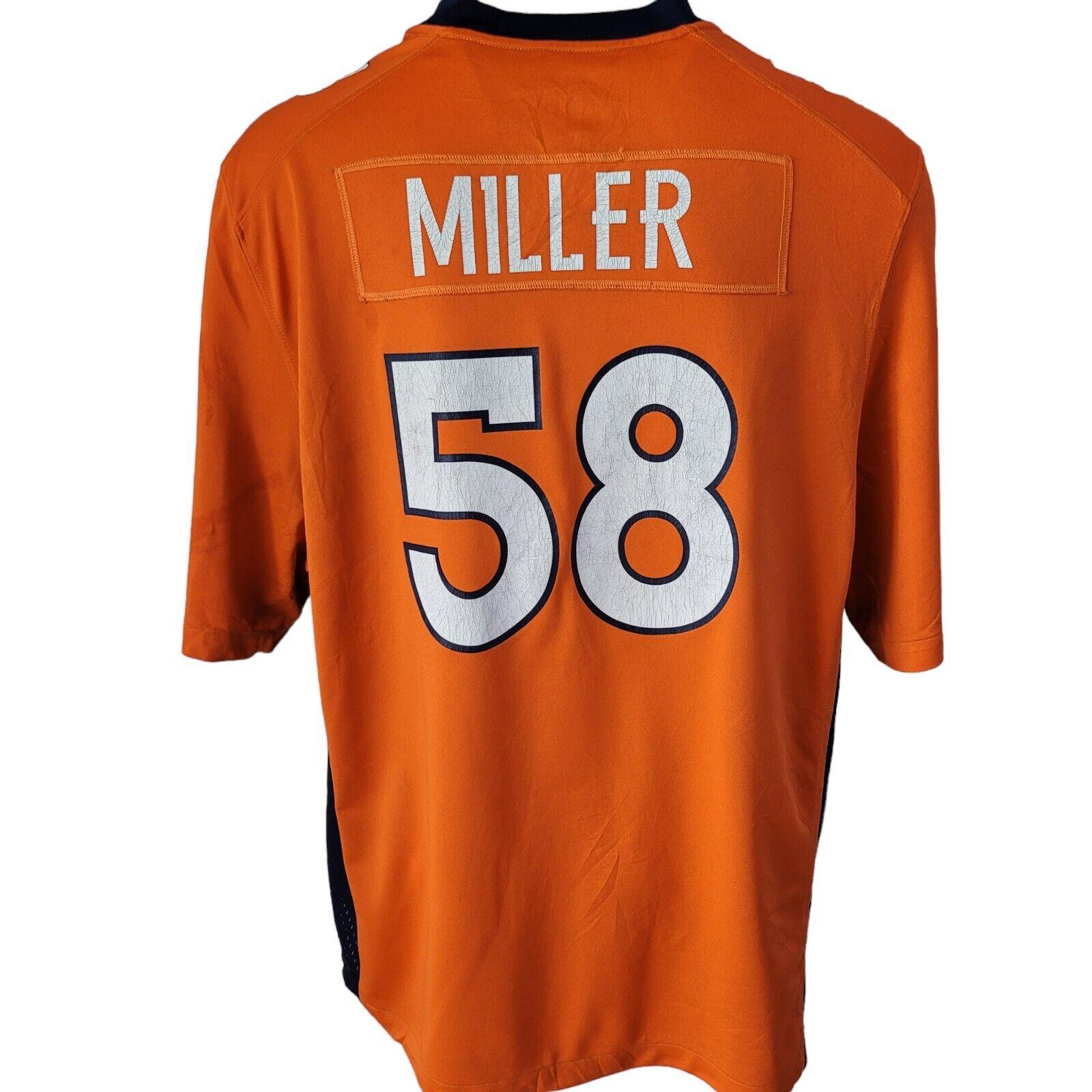 NFL Denver Broncos Von Miller #58 Jersey - Size XXL Adult Fan Officially Licensed-USASTARFASHION