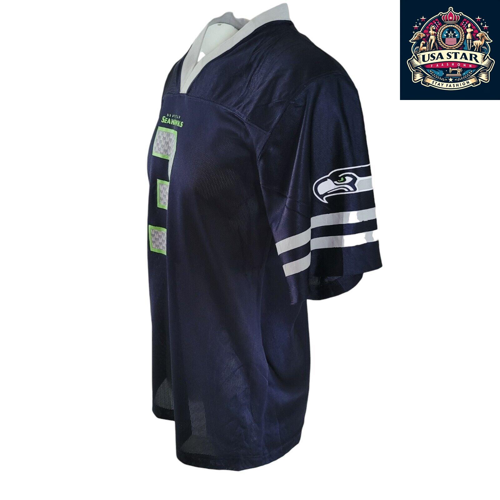 Seattle Seahawks Jersey #3 Russell Wilson Youth XXL (18-20) & Adult S - Official NFL Apparel - USASTARFASHION