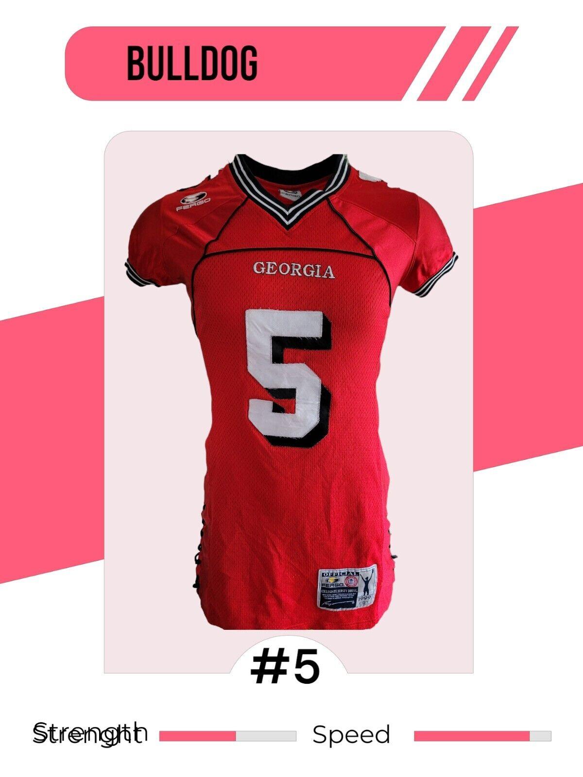 Georgia Bulldogs #5 Jersey Dress - Women's Large Size, Vibrant Colors-USASTARFASHION