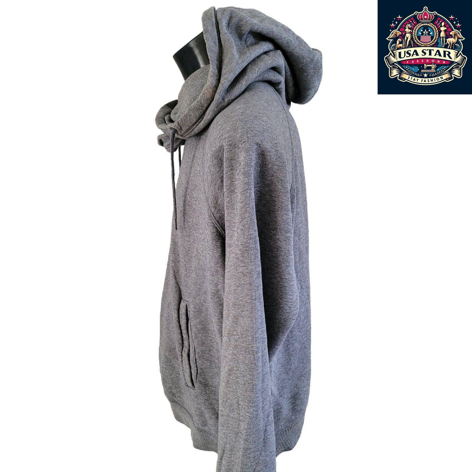 Nike Women's XL Grey Cotton Hoodie - Cozy, Stylish, Versatile Casual Wear with Spacious Hood - USASTARFASHION