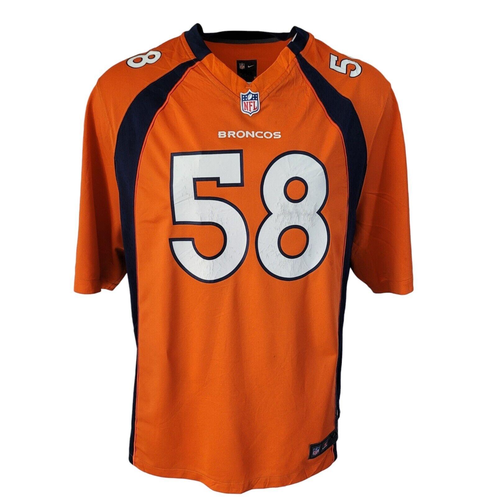 NFL Denver Broncos Von Miller #58 Jersey - Size XXL Adult Fan Officially Licensed-USASTARFASHION