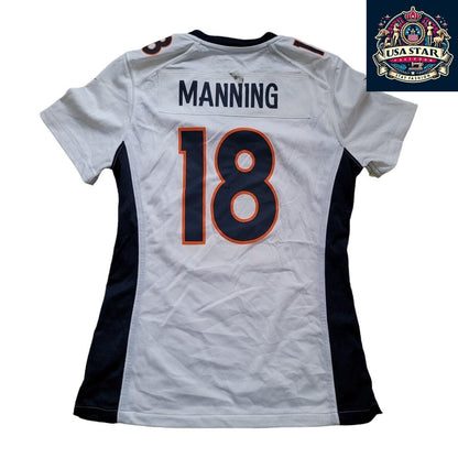 Denver Broncos Women's Jersey - Peyton Manning #18 - Stylish, Comfortable, Authentic Design - USASTARFASHION