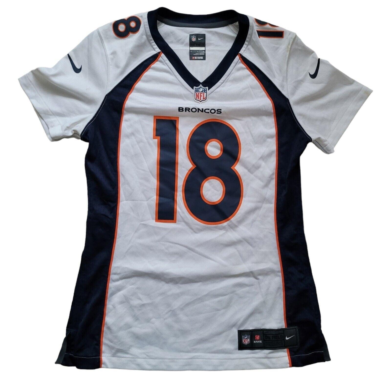 NFL Denver Broncos Peyton Manning #18 Women's Game Jersey - Size S-USASTARFASHION