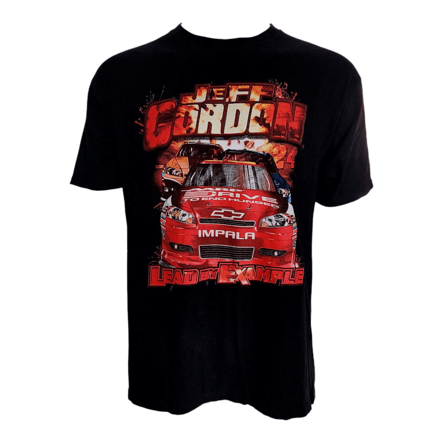 Jeff Gordon NASCAR T-Shirt XL Chase Authentics Lead by Example #24 Chevy Impala