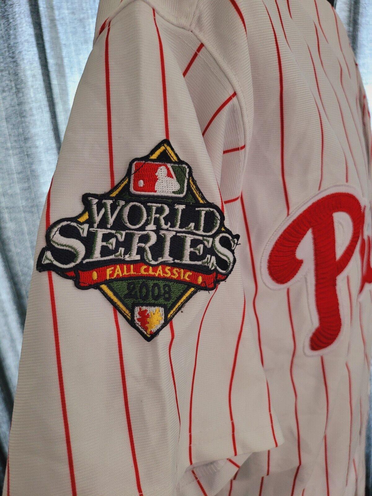 Philadelphia Phillies 2008 World Series Victorino#8 Jersey - Size 50 Large-USASTARFASHION