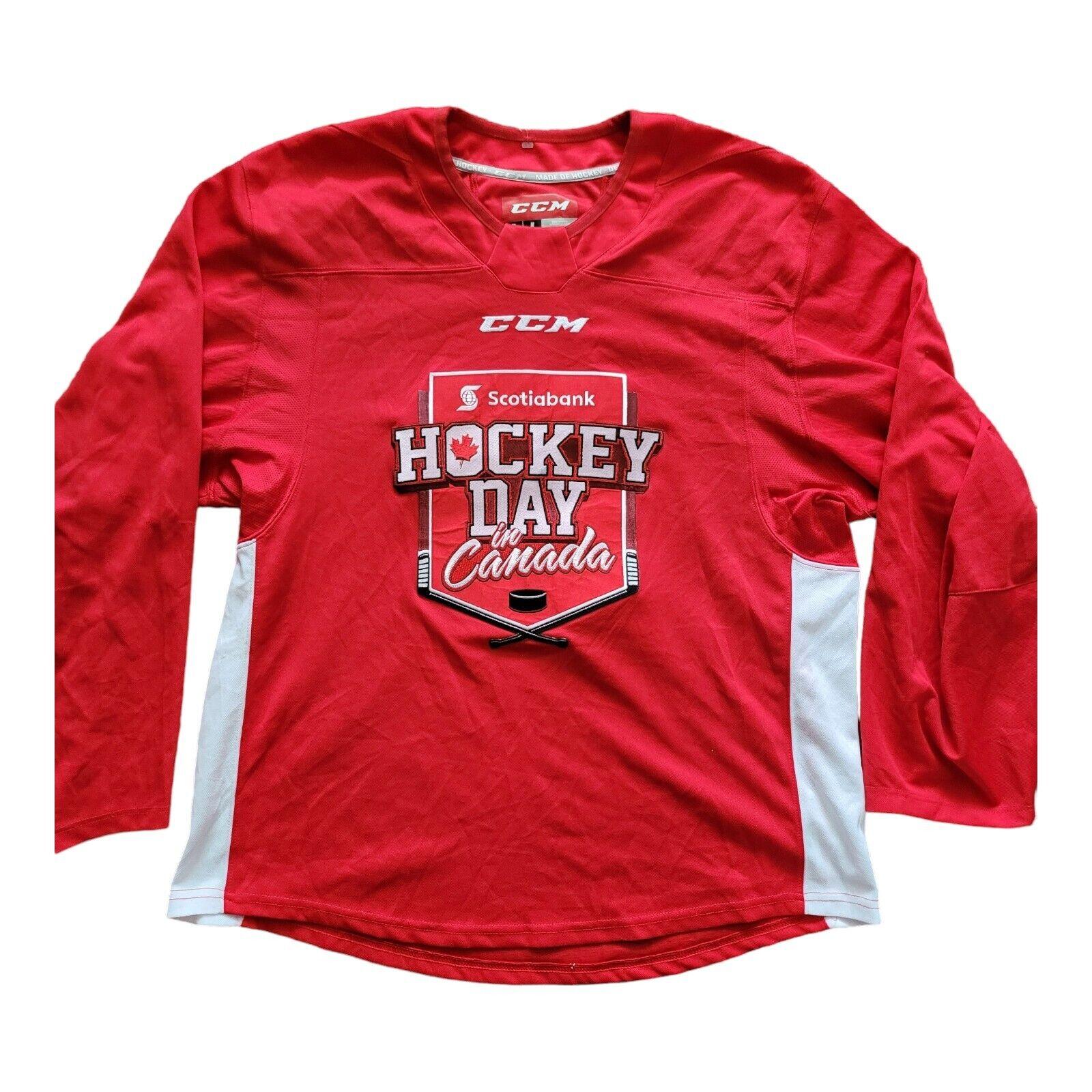 Hockey Day in Canada Jersey by CCM Adult Size M - SCOTIABANK Logo-USASTARFASHION