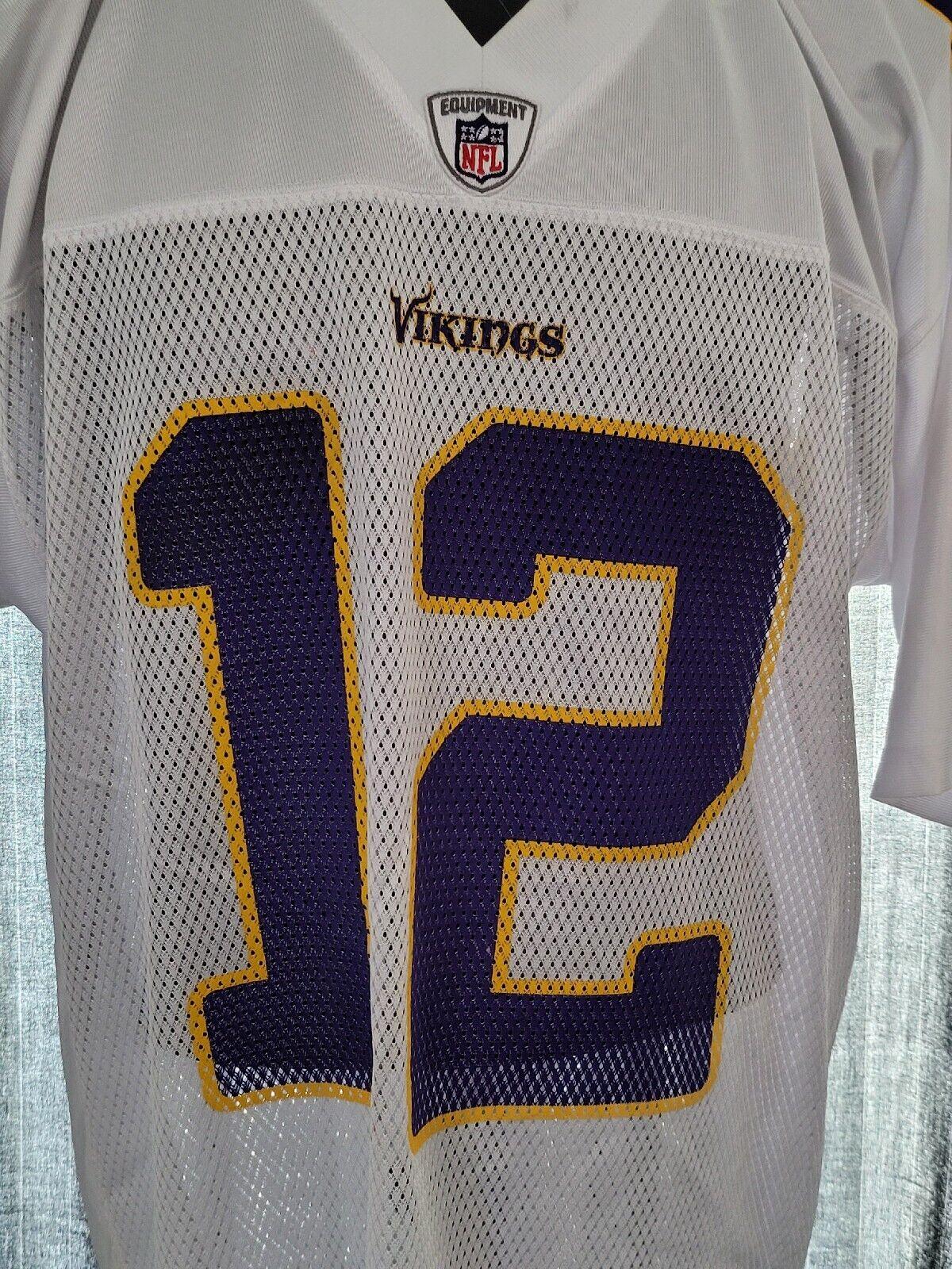 Minnesota Vikings Adult Large Jersey #12 Harvin - NFL Reebok-USASTARFASHION