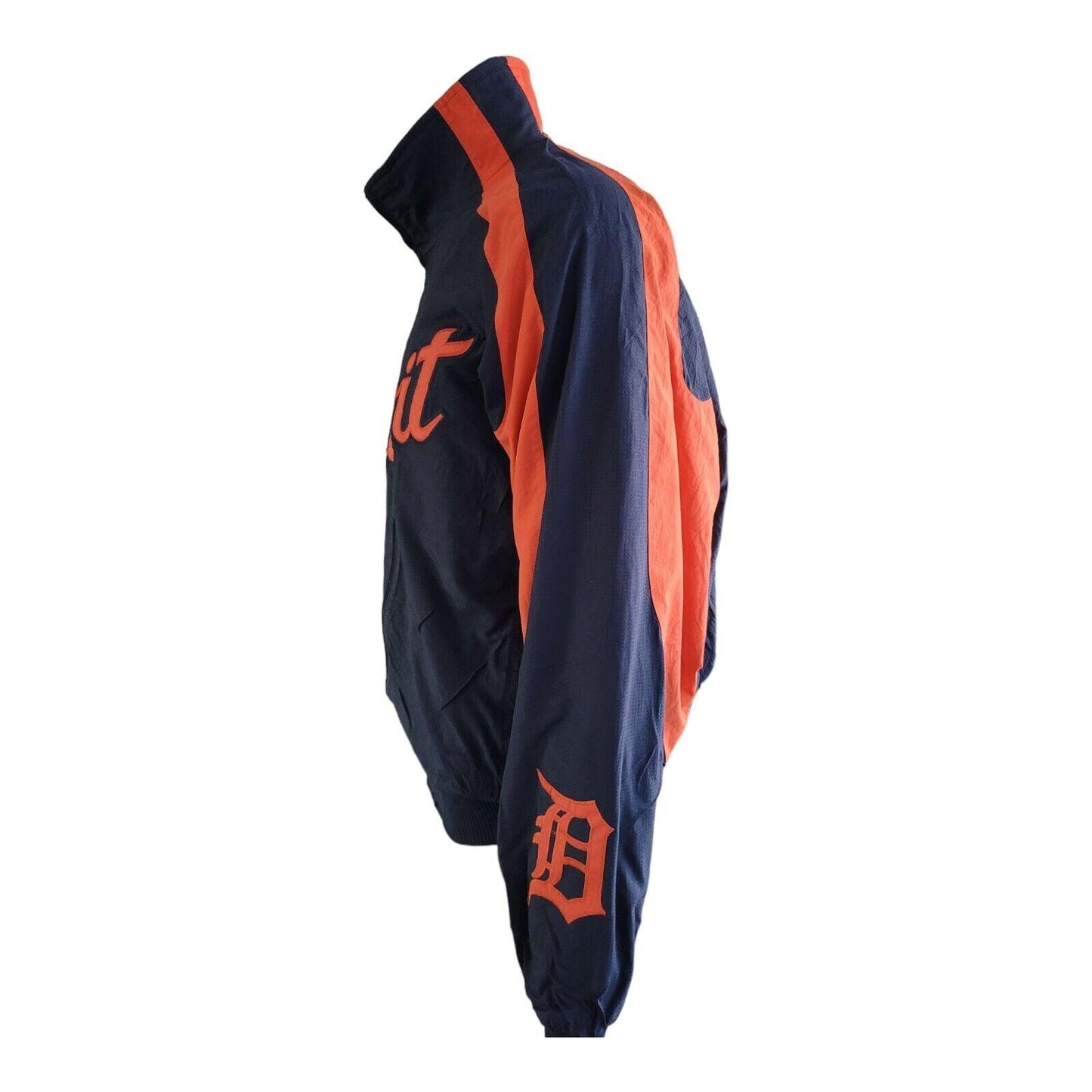 Detroit Tigers Majestic MLB Authentic Jacket with Detroit Logo, Large Size, & Secret Inside Pocket-USASTARFASHION