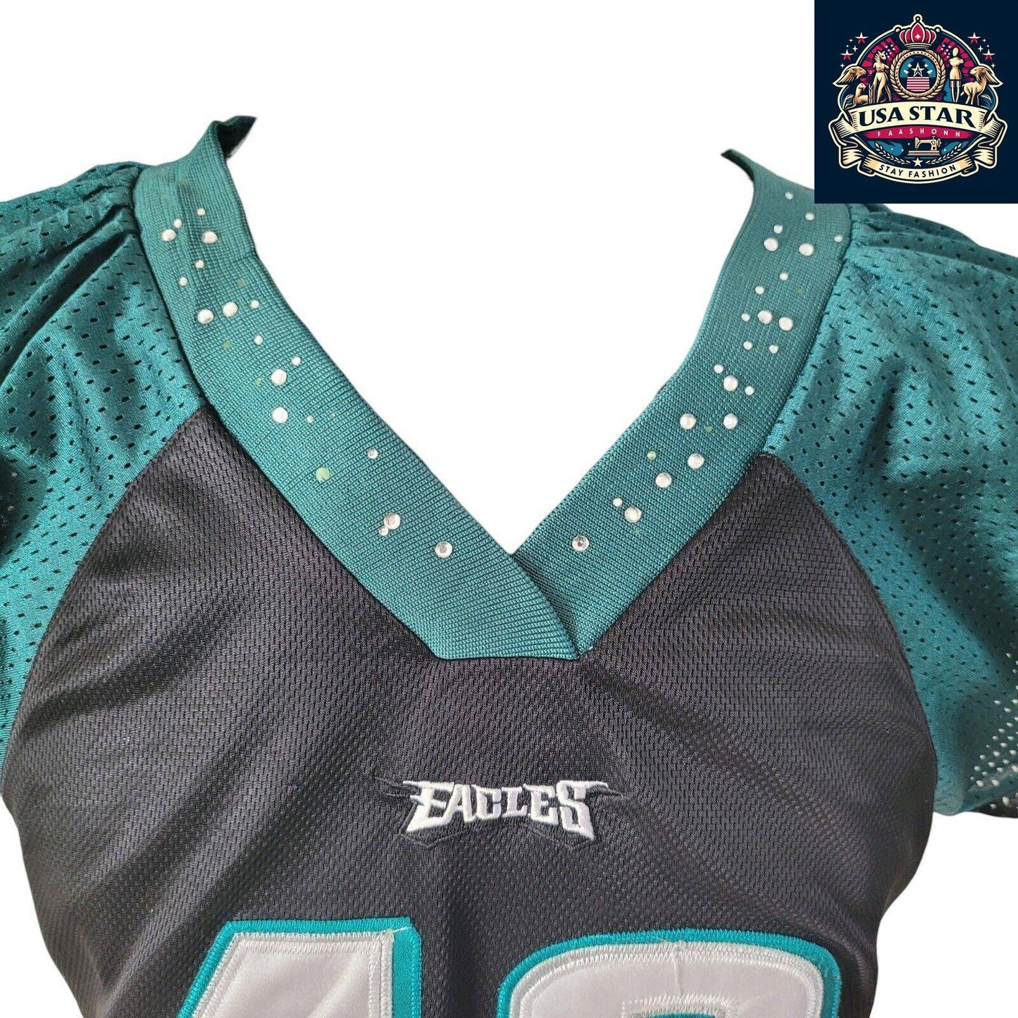 Philadelphia Eagles Jersey Women Reebok Jackson 10 – Official NFL Merchandise Size Small - USASTARFASHION