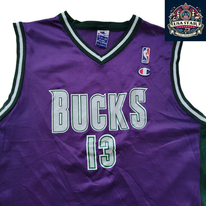 Champion Authentic Vintage Milwaukee Bucks Jersey #13 Robinson Youth XL, Durable & Stylish - USASTARFASHION