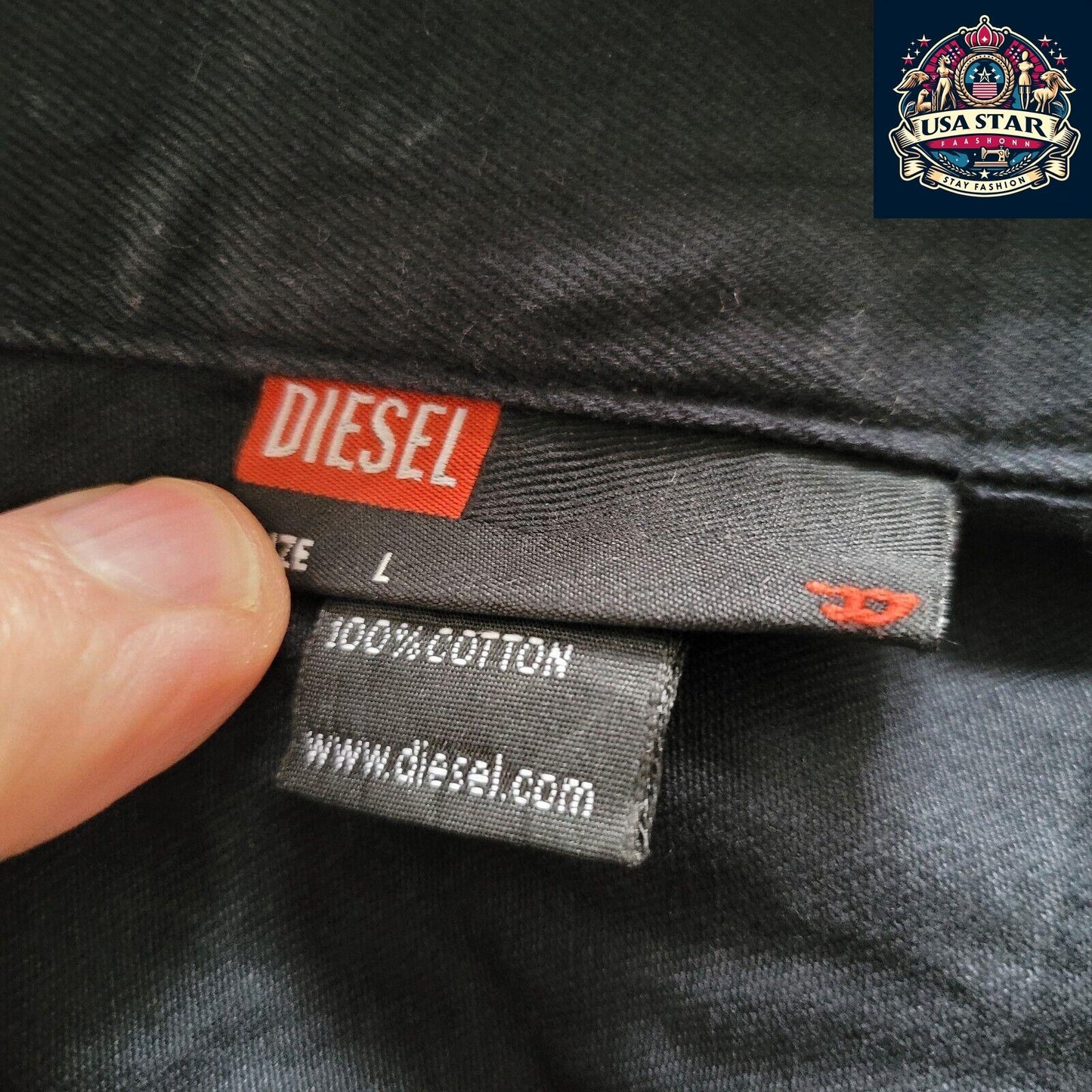 👕 Diesel Raw Men's Jacket - Size L (Fits like M) 👕 - USASTARFASHION