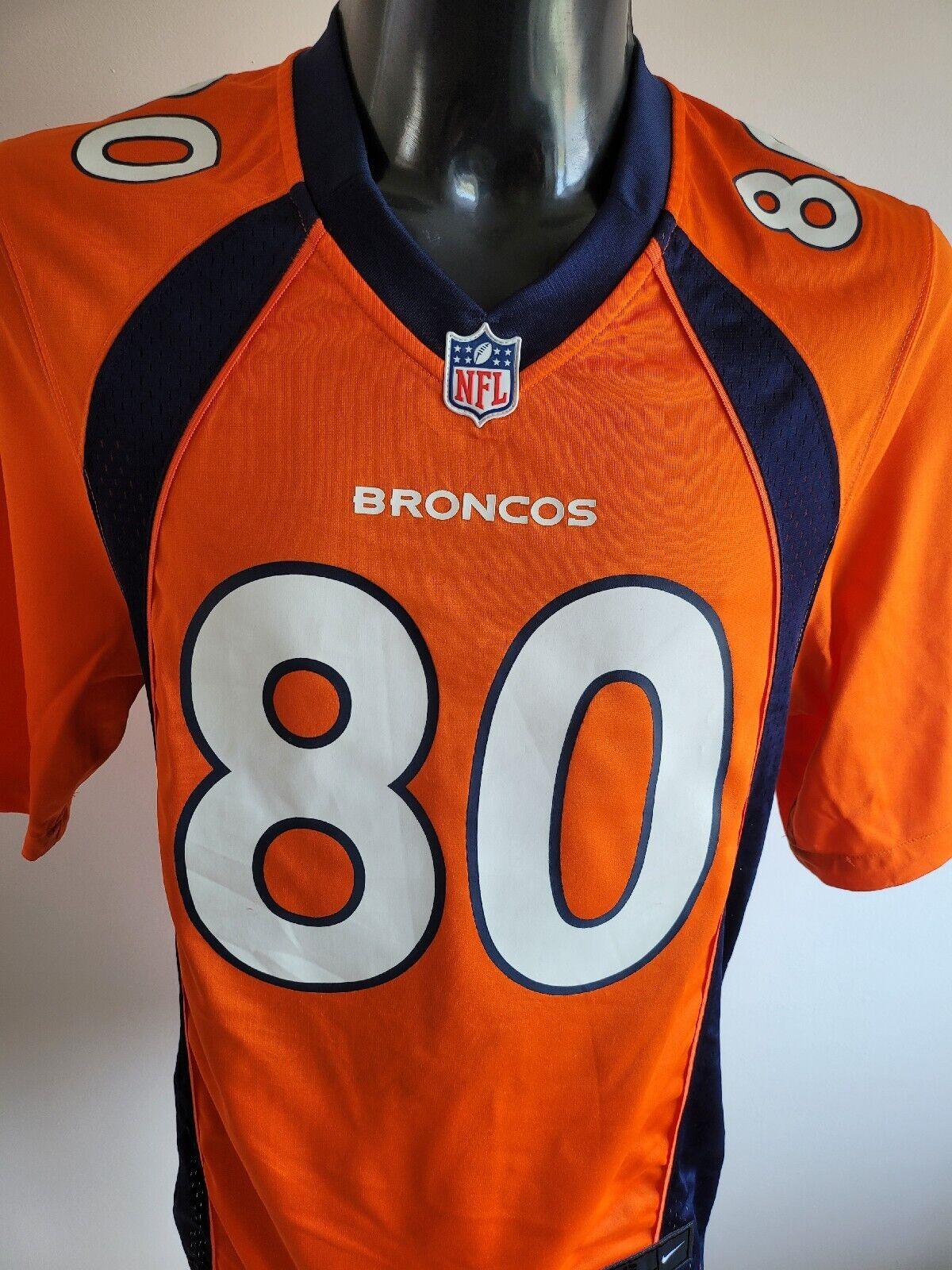 Authentic Nike #80 Thomas Broncos Elite Limited NFL Jersey, Size S-USASTARFASHION