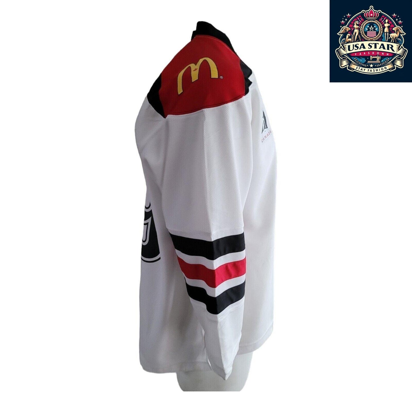 FORCE McDONALD Adult Size M Swansea Hockey Jersey with Team Canada Logos, Comfortable Fit - USASTARFASHION